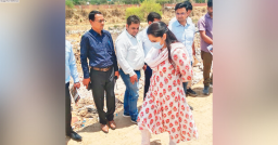 JMCG commissioner inspects dumping yards, instructs officials for proper waste management